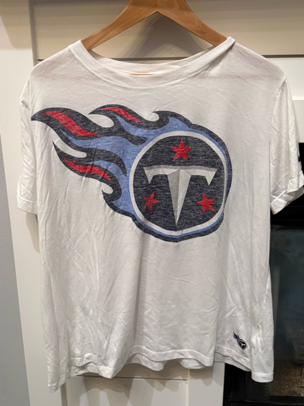 Nike White Tennessee Titans Flame Logo Tee XXL extremely soft